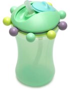 Melii Abacus Straw Sippy Cup hrnek s brčkem Mint 1 ks
