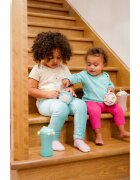Melii Abacus Straw Sippy Cup hrnek s brčkem Pink 1 ks