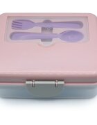 Melii Bento Box svačinový box Pink Purple Gray 1446 ml
