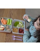 Melii Bento Box svačinový box Pink Purple Gray 1446 ml