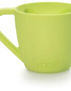Melii Silicone Bear Mug hrnek Blue & Mint 2x145 ml