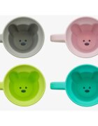 Melii Silicone Bear Mug hrnek Pink & Purple 2x145 ml