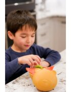 Melii Silicone Bowl with Lid svačinový box Bear 350 ml