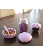 Melii Silicone Bowl with Lid svačinový box Cat 350 ml