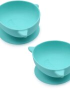 Melii Silicone Suction Bowl silikonová miska s přísavkou Shark 2x300 ml