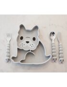 Melii Silicone Suction Plate talíř s přísavkou Bulldog 1 ks
