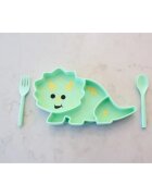 Melii Silicone Suction Plate talíř s přísavkou Dino 1 ks
