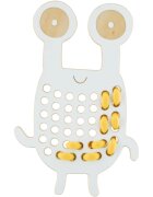 Milin Big Wooden Lacing Toy Crab Goggly aktivity hračka 20 cm x 13 cm x 07 cm 1 ks