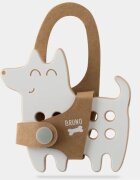 Milin Small Wooden Lacing Toy Dog aktivity hračka 10 cm x 10 cm x 07 cm 1 ks