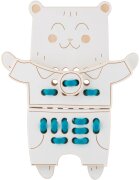 Milin Wooden Lacing Toy Mr. Teddy aktivity hračka 22 cm x 17 cm x 07 cm 1 ks