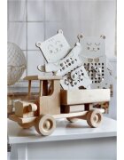 Milin Wooden Lacing Toy Mrs. Teddy aktivity hračka 22 cm x 16 cm x 07 cm 1 ks
