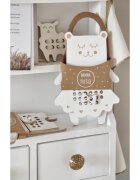 Milin Wooden Lacing Toy Mrs. Teddy aktivity hračka 22 cm x 16 cm x 07 cm 1 ks