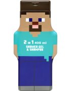 Minecraft Shower Gel & Shampoo jemný sprchový gel a šampon pro děti 400 ml
