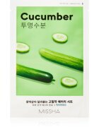 Missha Airy Fit Cucumber plátýnková maska s hydratačním a revitalizačním účinkem pro suchou pleť 19 g