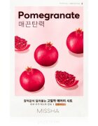 Missha Airy Fit Pomegranate plátýnková maska se zjemňujícím a osvěžujícím účinkem 19 g