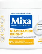 MIXA Niacinamide Bright intenzivně hydratační krém proti tmavým skvrnám 400 ml
