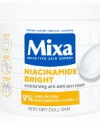 MIXA Niacinamide Bright tělový krém pro rozjasnění a hydrataci 400 ml