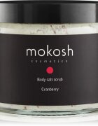 Mokosh Cranberry tělový peeling se solí 300 g