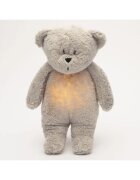 Moonie Bear 2.0 Organic Grey usínáček s melodií 1 ks