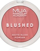 MUA Makeup Academy Blushed Powder Blusher pudrová tvářenka odstín Rouge Punch 5 g