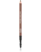 MUA Makeup Academy Brow Define dlouhotrvající tužka na obočí s kartáčkem odstín Mid Brown 1.2 g