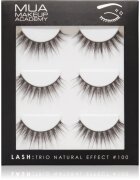 MUA Makeup Academy Lashes Natural Effect umělé řasy #100 3 pár