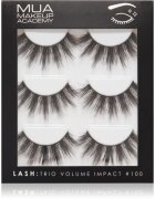 MUA Makeup Academy Lashes Volume Impact umělé řasy typ Volume #100 3x2 ks