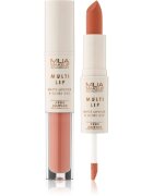 MUA Makeup Academy Multi Lip Nude Edition dlouhotrvající rtěnka a lesk na rty duo odstín Caramel 3.2 g