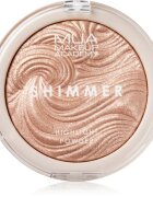 MUA Makeup Academy Shimmer kompaktní pudrový rozjasňovač odstín Radiant Cashmere 8 g