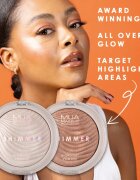 MUA Makeup Academy Shimmer kompaktní pudrový rozjasňovač odstín Radiant Cashmere 8 g