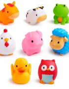 Munchkin Bath Farm Bath Squirts hračka do vody 9 m+ 8 ks