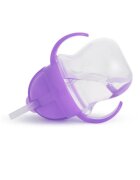 Munchkin Click Lock™ Tip & Sip hrnek s brčkem se závažím Purple 6 m+ 1 ks
