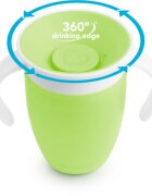 Munchkin Miracle 360° tréninkový hrnek s držadly Green 6 m+ 1 ks