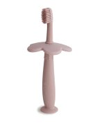 Mushie Learning Toothbrush zubní kartáček Flower Blush 1 ks