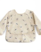 Mushie Long Sleeve Bib bryndák Whales 6-24m 1 ks