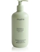 Mushie Organic Baby sprchový gel a šampon 2 v 1 pro děti Green Lemon 400 ml