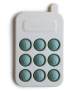 Mushie Pop-It Phone aktivity hračka pro děti Cambridge Blue 10m+ 1 ks