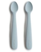 Mushie Silicone Feeding Spoons lžička Powder Blue 2 ks