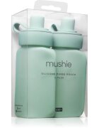 Mushie Silicone Puree Pouch znovuplnitelné silikonové kapsičky na pyré Cambridge Blue 2 ks