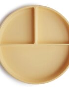 Mushie Silicone Suction Plate dělený talíř s přísavkou Daffodil 1 ks