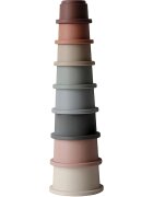Mushie Stacking Cups Toy hračka 3 v 1 Original 8 ks