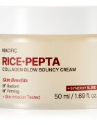 Nacific Rice + Pepta Collagen Glow Bouncy Cream rozjasňující pleťový krém s hydratačním účinkem 50 ml