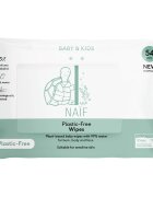 Naif Baby & Kids Plastic Free Wipes vlhčené ubrousky pro děti od narození 54 ks