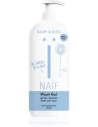 Naif Baby & Kids Wash Gel čisticí a mycí gel pro děti a miminka na tělo a obličej Refill Me 500 ml