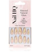 Nail HQ Almond umělé nehty Natural Glaze 24 ks
