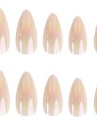 Nail HQ Almond umělé nehty Natural Glaze 24 ks