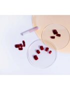 Nail HQ Square umělé nehty Deep Red 24 ks