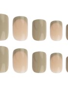 Nail HQ Square umělé nehty Utterly Olive 24 ks