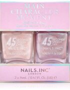 Nails Inc. 45 Second Speedy Gloss lak na nehty DUO BALENÍ odstín Main Character Moment 2x14 ml