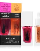 Nails Inc. Glow and Grow & Vit C Please sada laků na nehty s vyživujícím účinkem